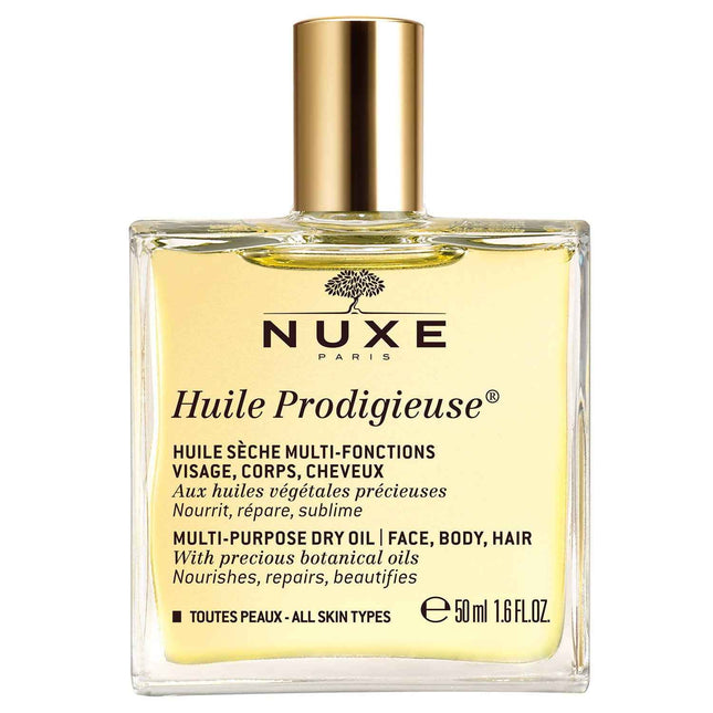 Nuxe Huile Prodigieuse Multi-Purpose – Body Oil for Women, For Face, Body & Hair, 50 ml