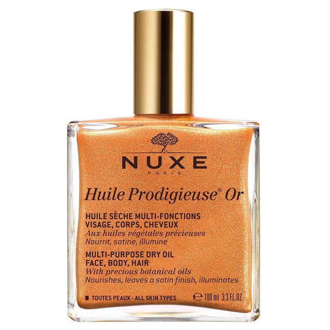 Nuxe Huile Prodigieuse Or Multi-Purpose – Body Oil for Women, For Body, Face & Hair, 100 ml
