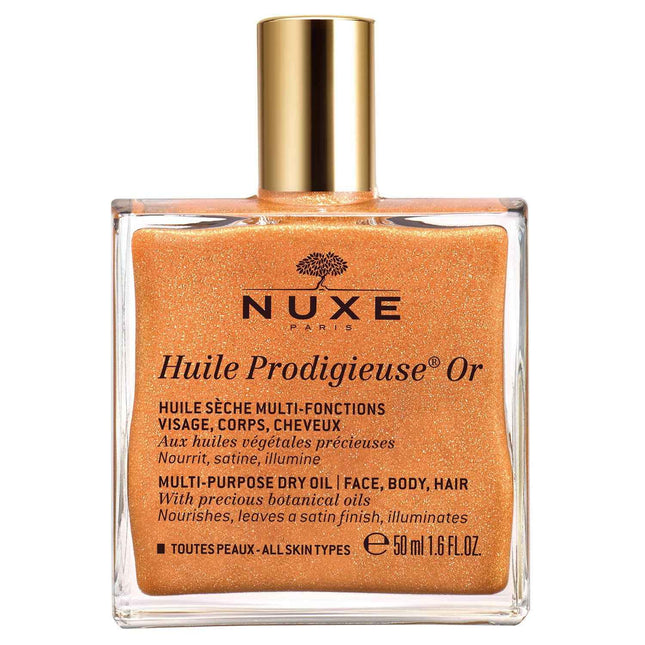 Nuxe Huile Prodigieuse Or Multi-Purpose – Body Oil for Women, All Over The Body, 50 ml