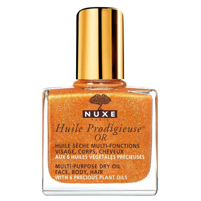 Nuxe Huile Prodigieuse Or Multi-Purpose – Body Oil for Women, For Body, Face & Hair, 10 ml Miniature