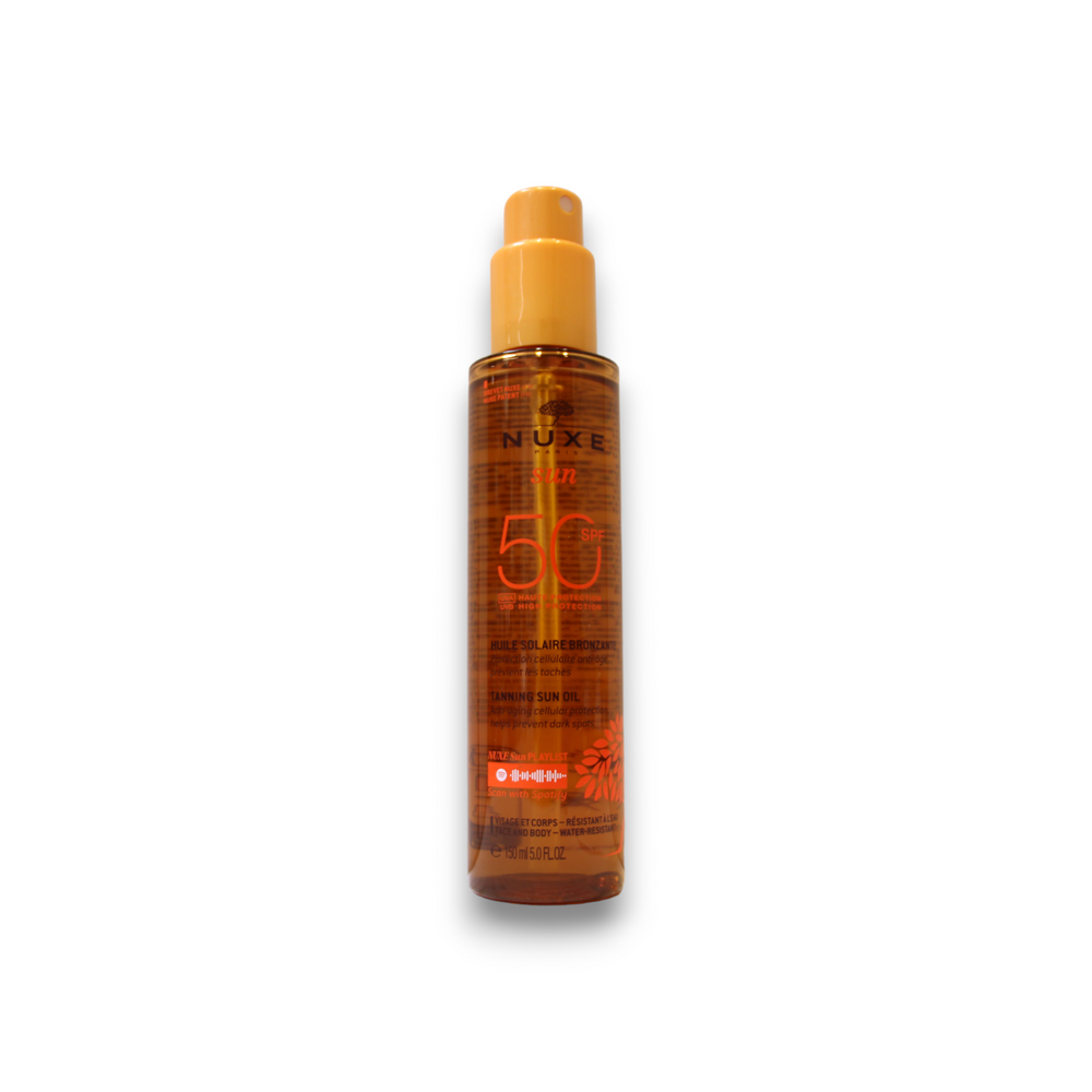 Nuxe Sun Anti-Ageing – Tanning Oil for Women, SPF 50, 150 ml
