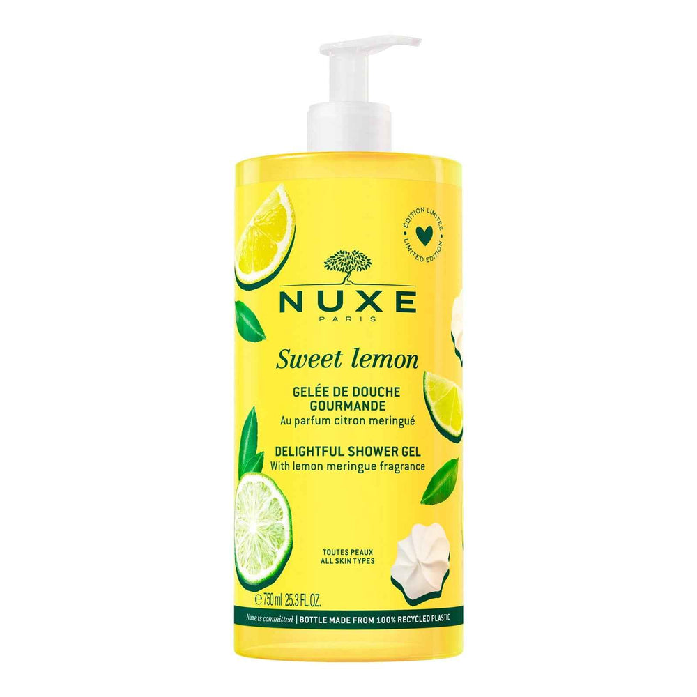Nuxe Sweet Lemon Cleansing – Shower Gel for Women, For All Skin Types, 750 ml