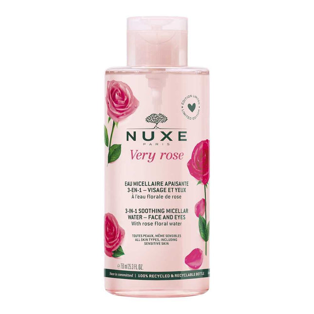 Nuxe Very Rose Cleansing – Micellar Water for Women, For All Skin Types, 750 ml