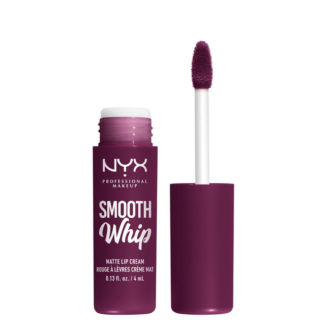 Nyx Smooth Whip Lip Cream – Cream Lipstick for Women, Berry Bed Sheets, 4 ml