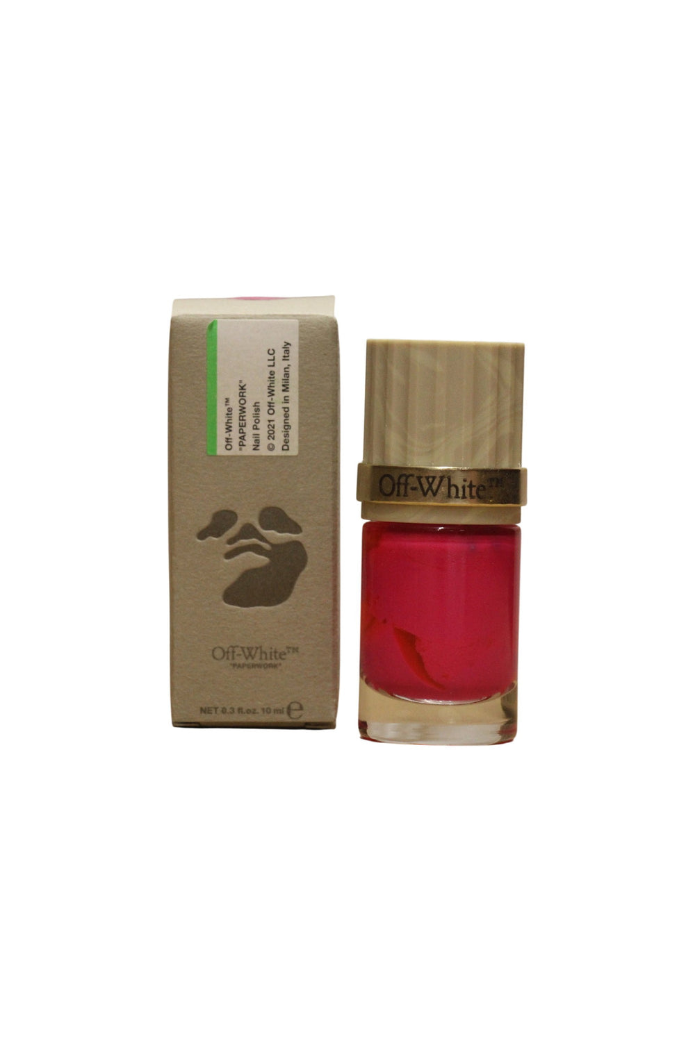 Off-White Paperwork – Nail Polish for Women, Pink, 10 ml