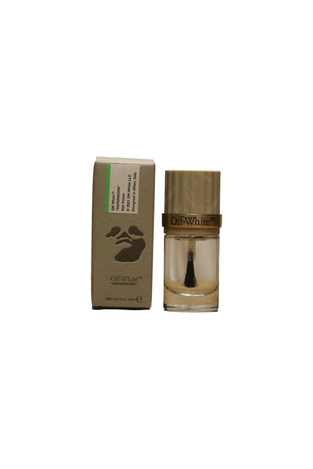 Off-White Paperwork Top Coat – Nail Polish for Women, 10 ml