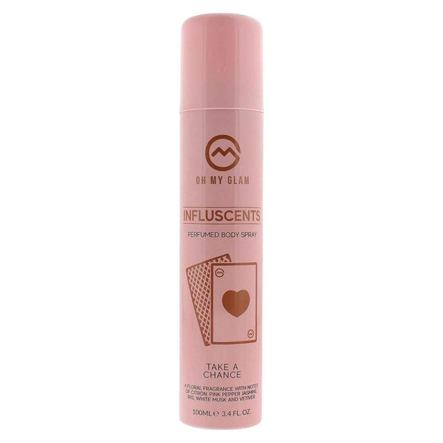 Oh My Glam Influscent Take A Chance – Body Spray for Women, White Musk, 100 ml