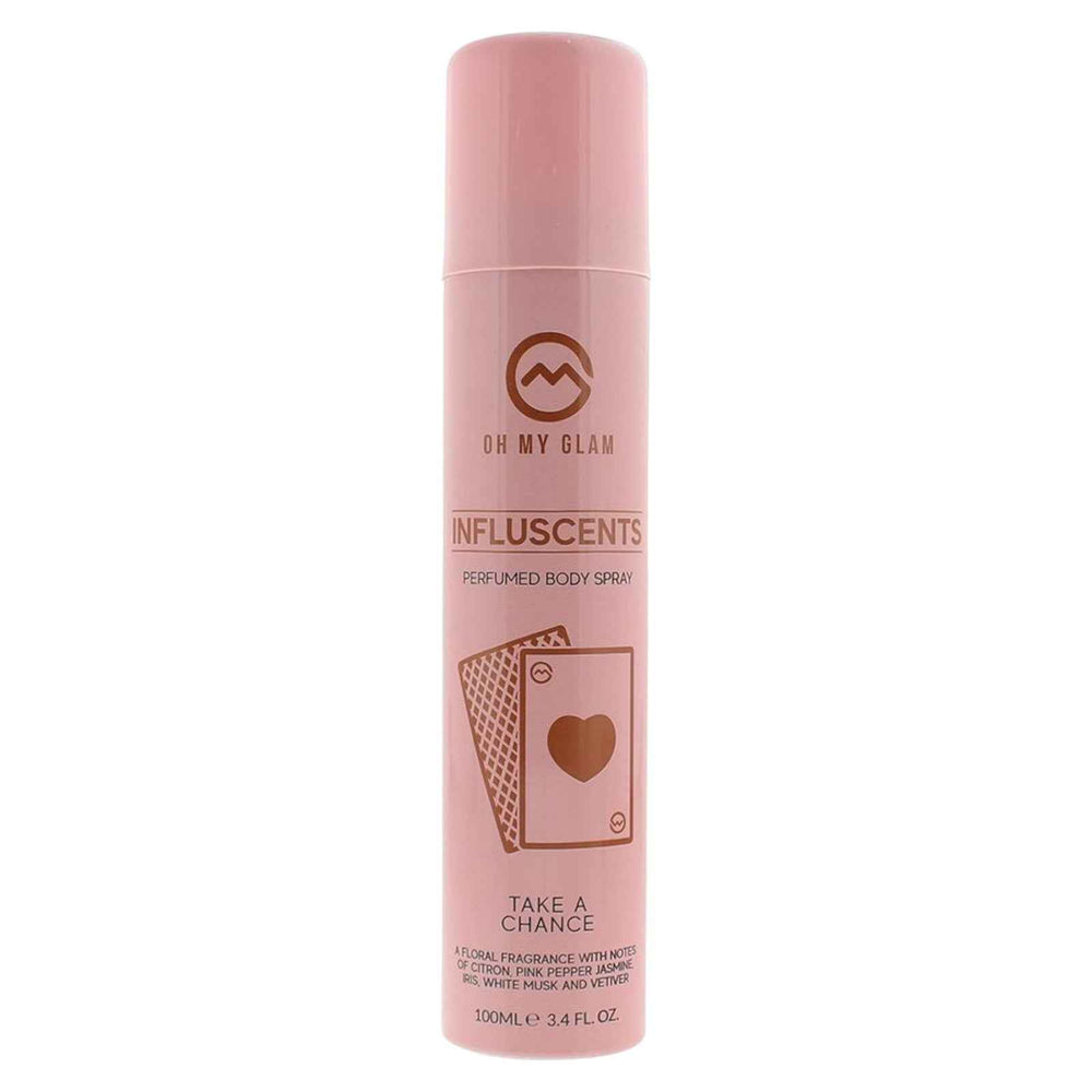 Oh My Glam Influscent Take A Chance – Body Spray for Women, White Musk, 100 ml