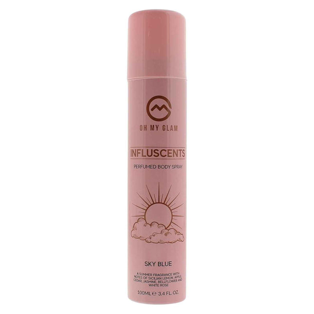 Oh My Glam Influscents Sky Blue – Body Spray for Women, 100 ml