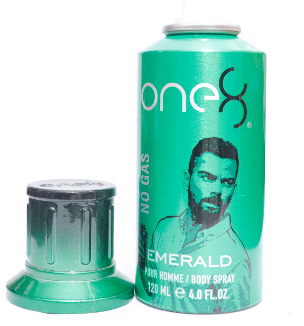 One 8 Emerald No Gas – Scented Spray for Men, 120 ml
