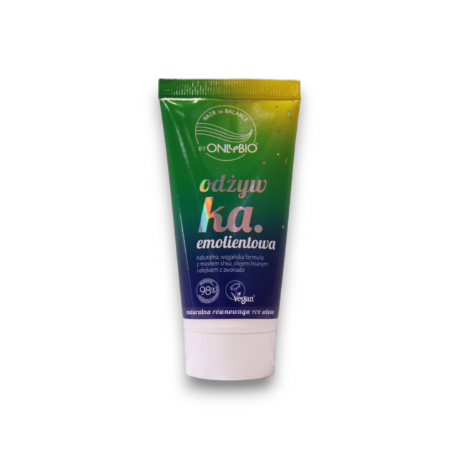 OnlyBio Hair Balance Emollient Shea Butter – Hair Conditioner for Women, Anti-Frizz, 50 ml