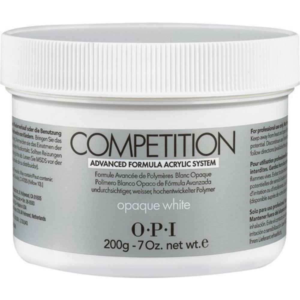 Opi Competition – Acrylic Nail Powder for Women, Opaque White, 200 g