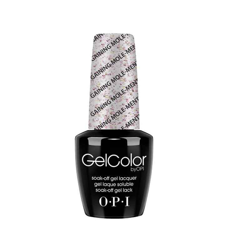 Opi Gel Color – Semi-Permanent Nail Polish for Women, GC M80, Gaining Mole-Mentum, 15 ml Tester
