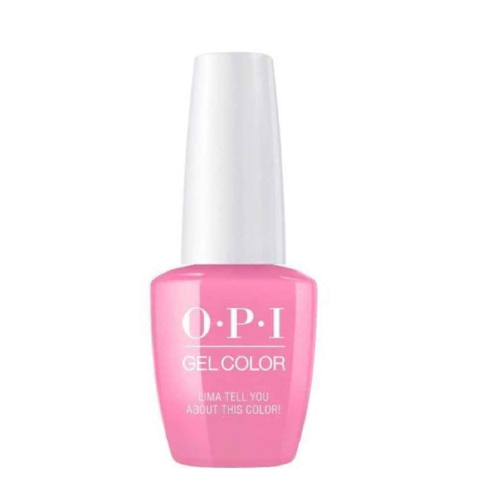 Opi Gel Color – Semi-Permanent Nail Polish for Women, Lima Tell You About This Color!, 15 ml