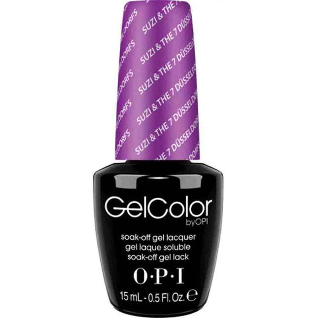 Opi Gel Color Top Coat – Semi-Permanent Nail Polish for Women, Suzi & The 7 Dusseldorfs, 15 ml Tester