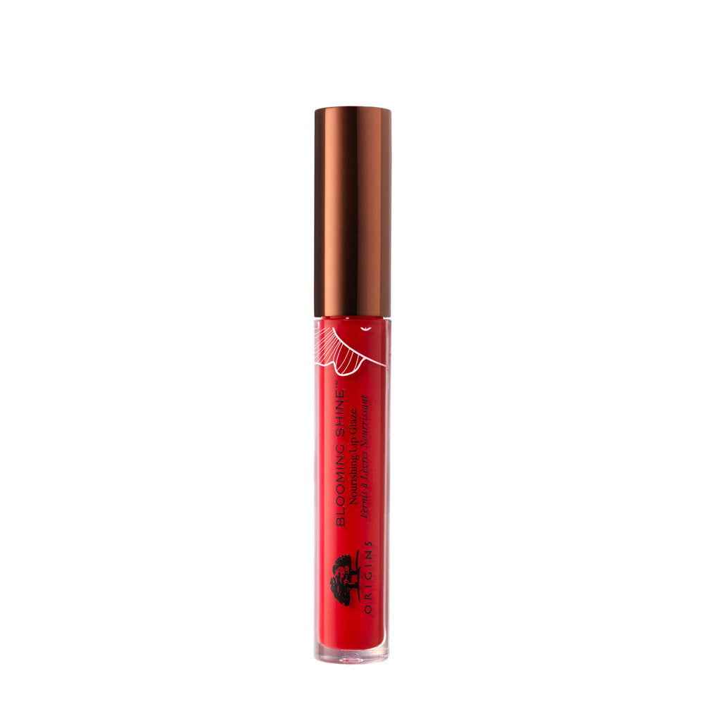 Origins Blooming Shine – Lip Gloss for Women, 04, Zinnia Zing, 2.6 ml