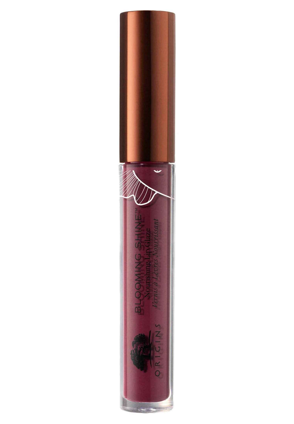 Origins Blooming Shine – Lip Gloss for Women, 12, Midnight Orchid, 2.6 ml