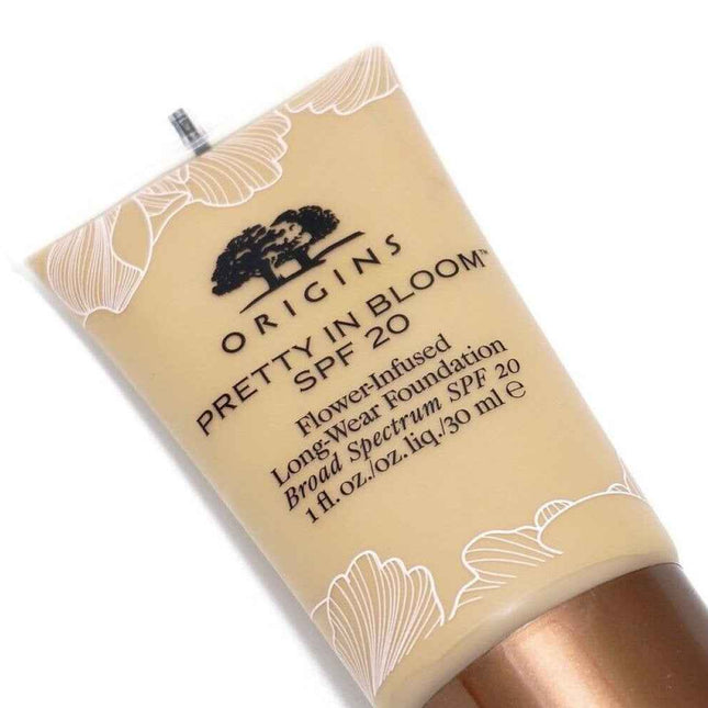 Origins Pretty In Bloom Long Wearing – Cream Foundation for Women, 610, Deep Neutral, SPF 20, 30 ml