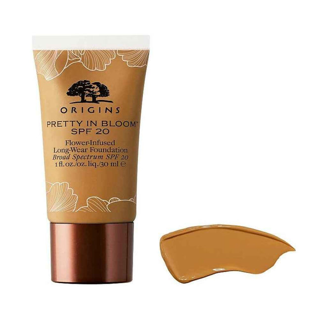Origins Pretty In Bloom Long Wearing – Cream Foundation for Women, Nr. 530, Medium Deep Warm, SPF 20, 30 ml
