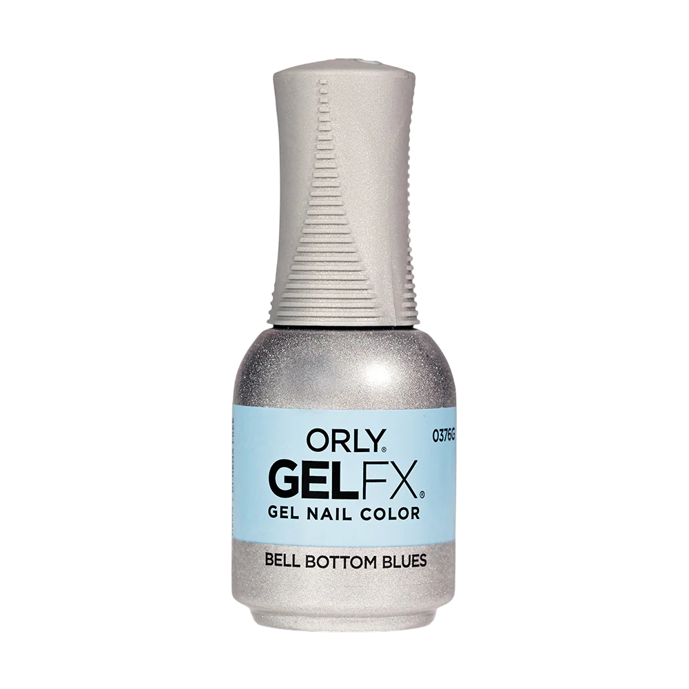 Orly Gelfx Shimmer – Semi-Permanent Nail Polish for Women, Bell Bottom Blues, 18 ml