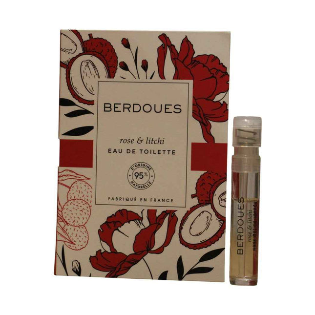 Parfums Berdoues Rose & Litchi – Eau de Toilette for Women, 1.2 ml Vial
