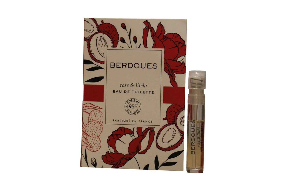 Parfums Berdoues Rose & Litchi – Eau de Toilette for Women, 1.2 ml Vial