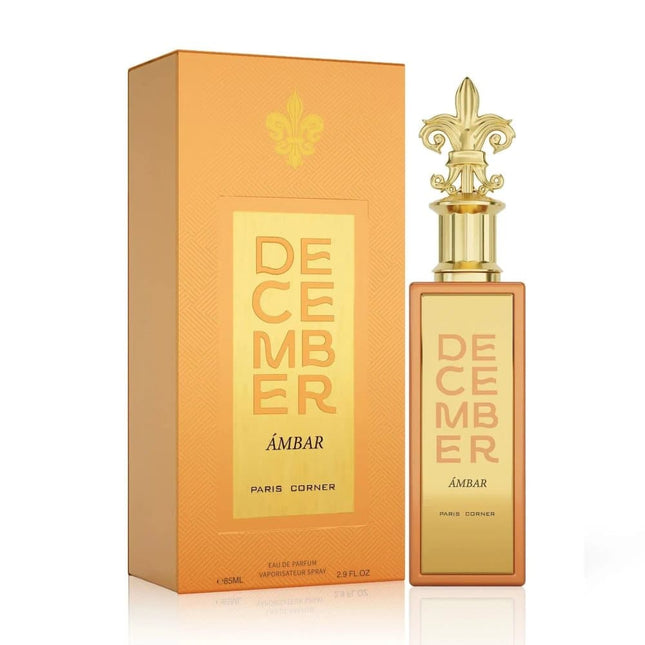 Paris Corner December Ambar – Eau de Parfum Unisex, 100 ml