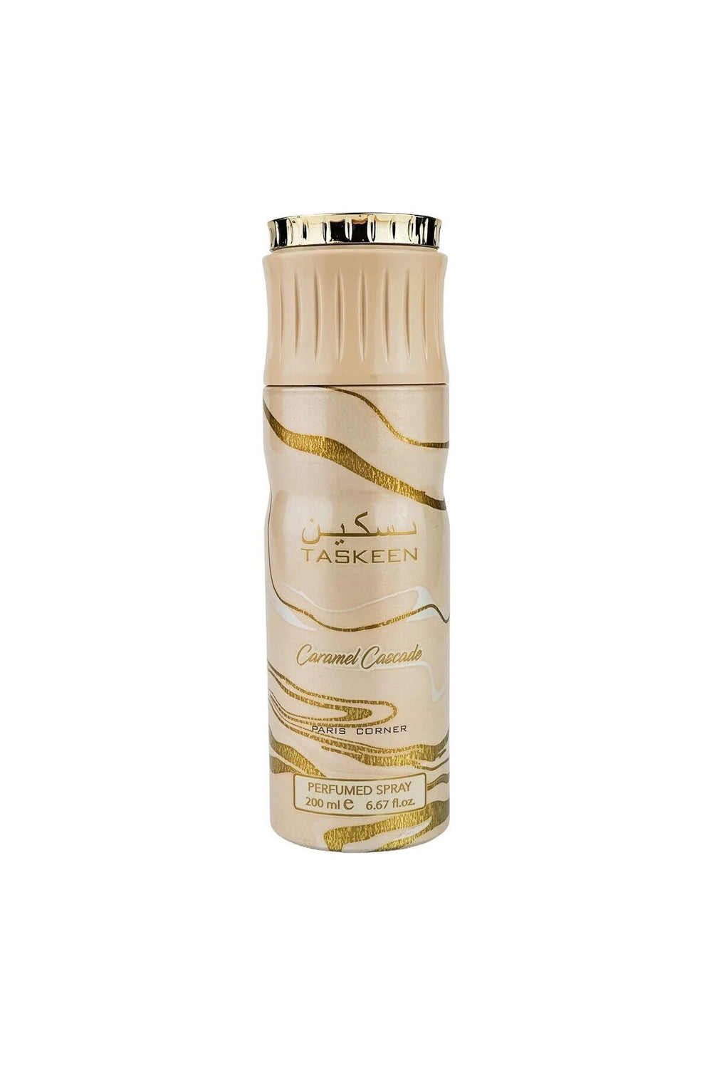 Paris Corner Taskeen Caramel Cascade – Deodorant Spray Unisex, 200 ml