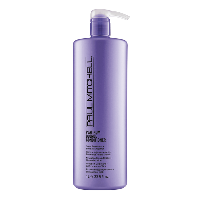 Paul Mitchell Blonde Platinum Blonde Paraben-Free – Hair Conditioner for Women, Cools Brassiness, 1000 ml