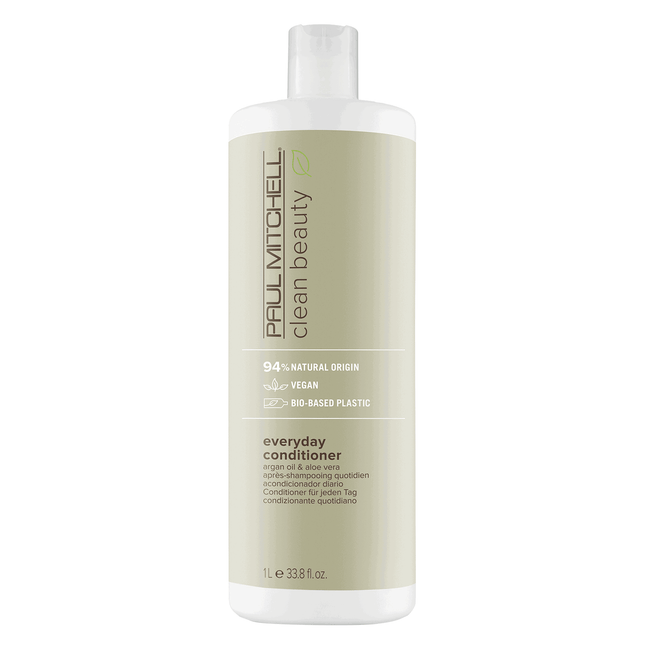 Paul Mitchell Clean Beauty Everyday Vegan – Hair Conditioner for Women, Improves Elasticity, 1000 ml