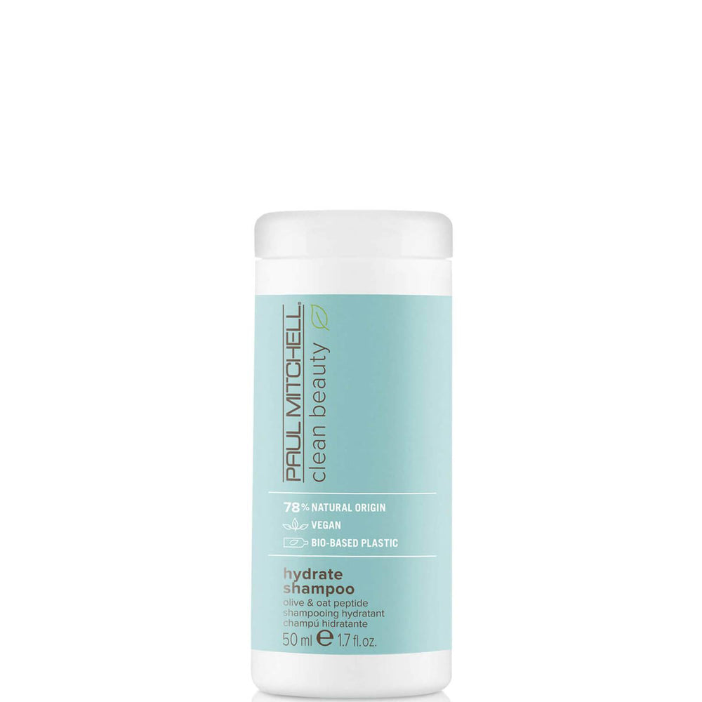 Paul Mitchell Clean Beauty Hydrate Vegan – Hair Shampoo for Women, Balances Moisture, 50 ml