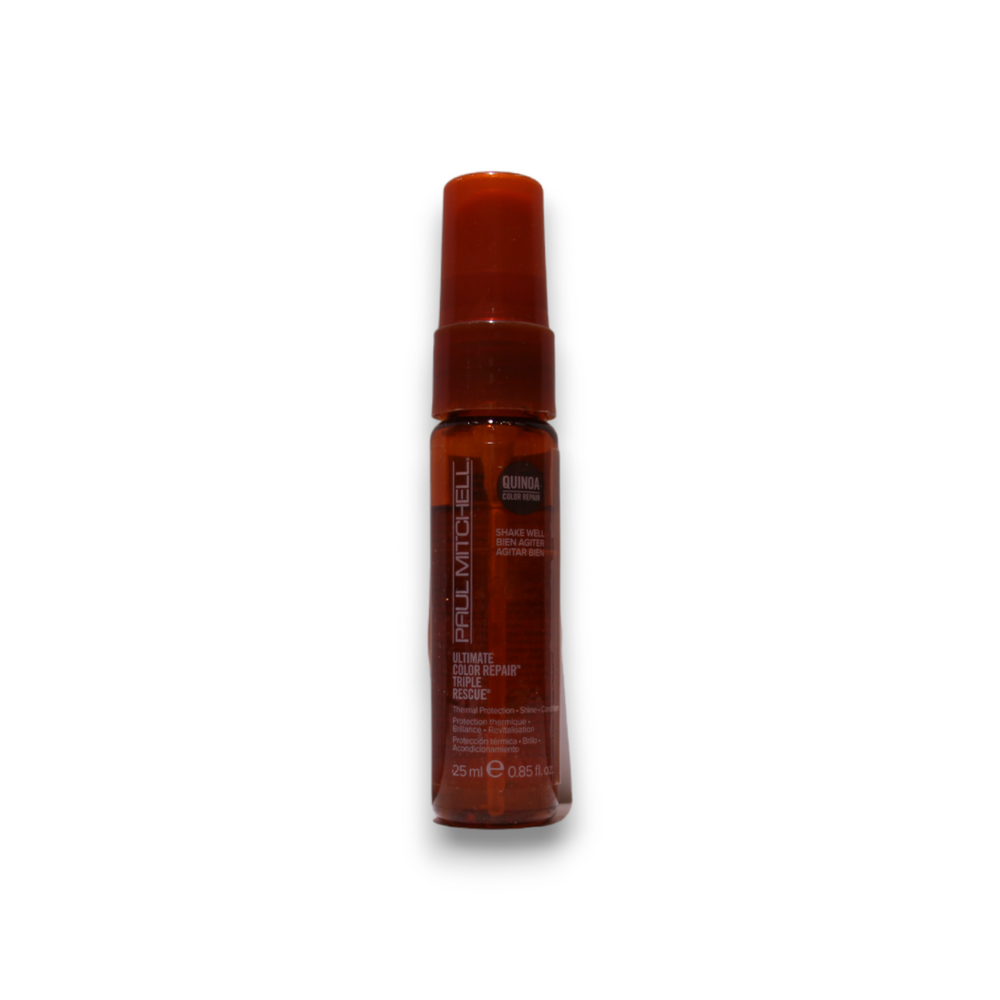 Paul Mitchell Ultimate Color Repair Triple Rescue – Hair Leave-In Cream Treatment for Women, Thermal Protection/Shine & Condition, 25 ml