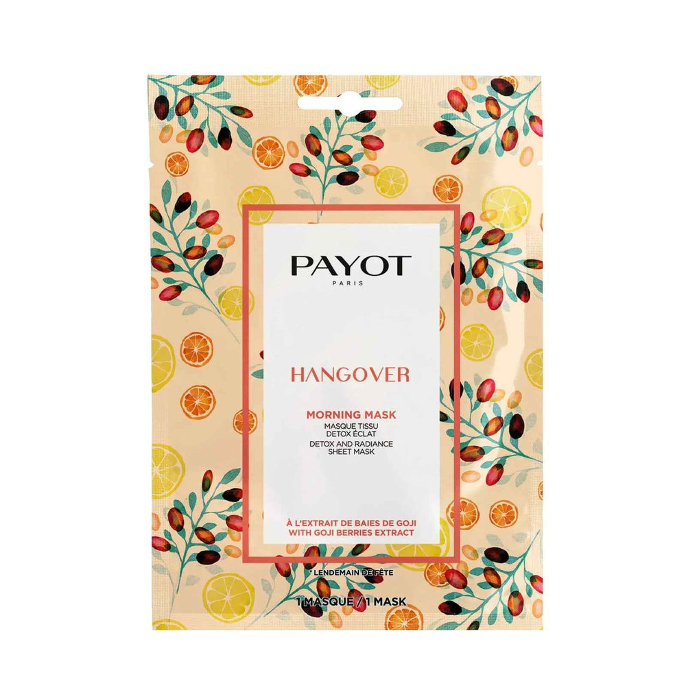 Payot Hangover Detox & Radiance – Sheet Mask for Women, For Face, Morning, 19 ml