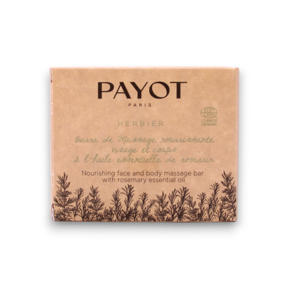 Payot Herbier Nourishing – Massage Soap Bar Unisex, Rosemary Essential Oil, For Face & Body, 50 g