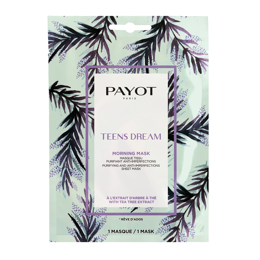 Payot Teens Dream White Tea Extract Purifying – Sheet Mask for Women, For Face, Morning, 19 g