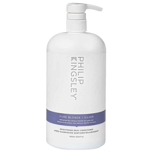 Philip Kingsley Pure Blonde/Silver Brightening – Hair Conditioner for Women, For Colour Protection, 1000 ml