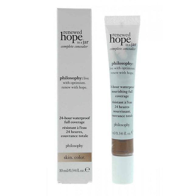 Philosophy Renewed Hope In A Jar Waterproof Full Coverage – Liquid Concealer for Women, 9.5, Cocoa, 10 ml