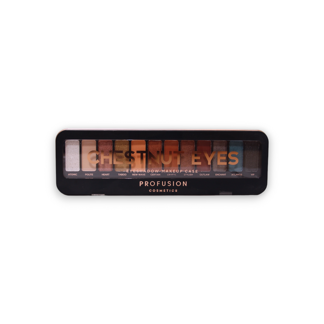 Profusion Chestnut Eyes – Eyeshadow Palette for Women, 12 Shades, 25 g