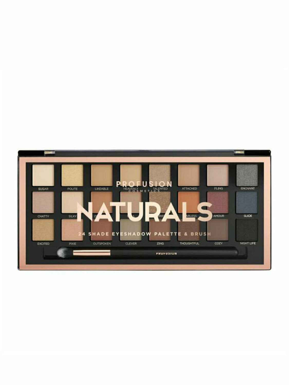 Profusion Eyeshadow Palette for Women, Naturals, 24 Shades