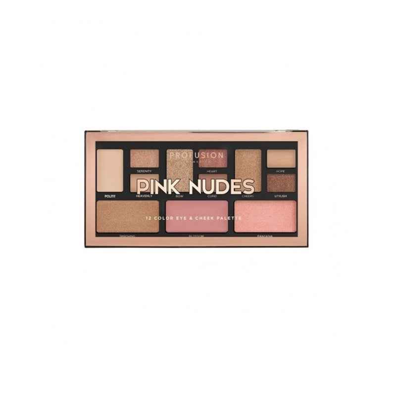 Profusion Mini Artistry – Eyeshadow Palette for Women, Pink Nudes, 1.5 g