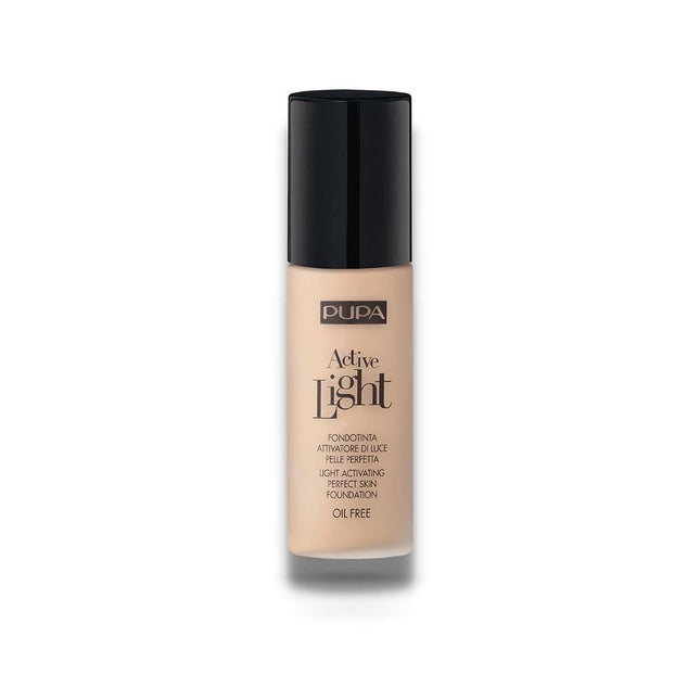 Pupa Active-Light Oil Free Illuminating – Liquid Foundation for Women, 60, Amber, 30 ml