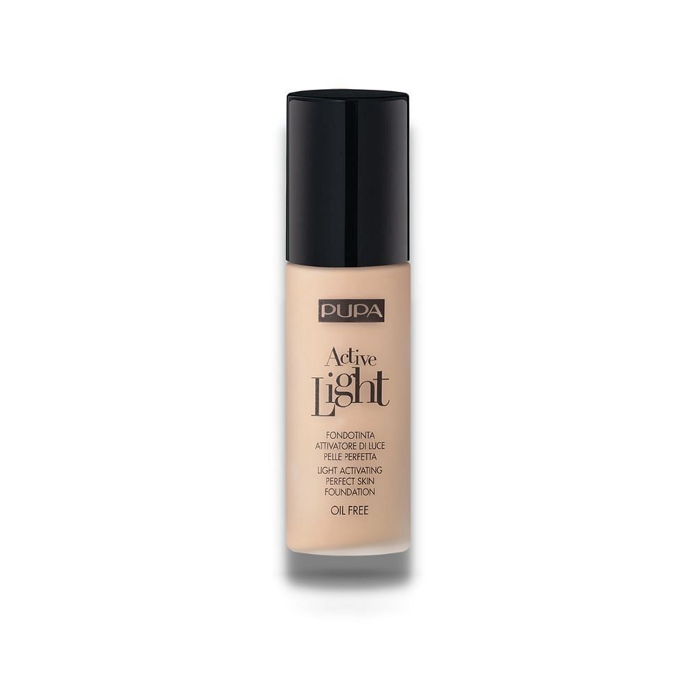 Pupa Active-Light Oil Free Illuminating – Liquid Foundation for Women, 60, Amber, 30 ml
