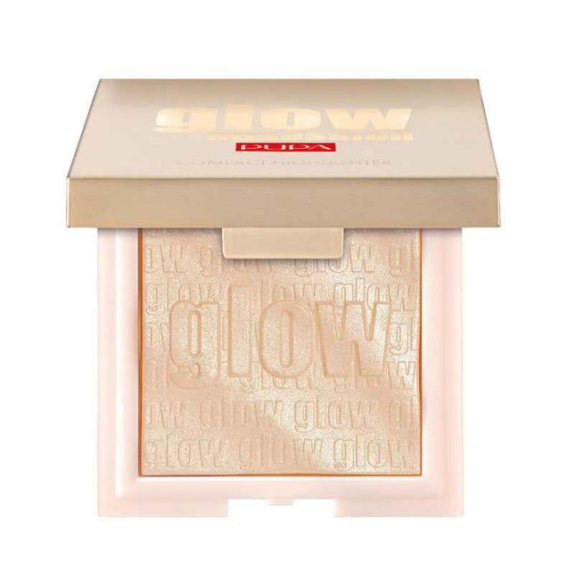Pupa Glow Obsession Illuminating – Blush Highlighter Compact for Women, 100, Light Gold, 6 g