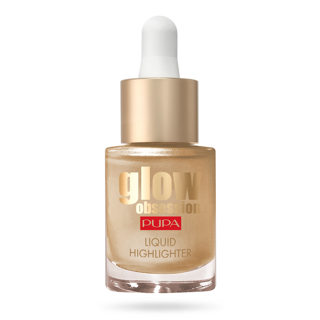 Pupa Glow Obsession Paraben-Free Illuminating – Liquid Highlighter for Women, 100, Sunrise, For Face, 13.5 ml