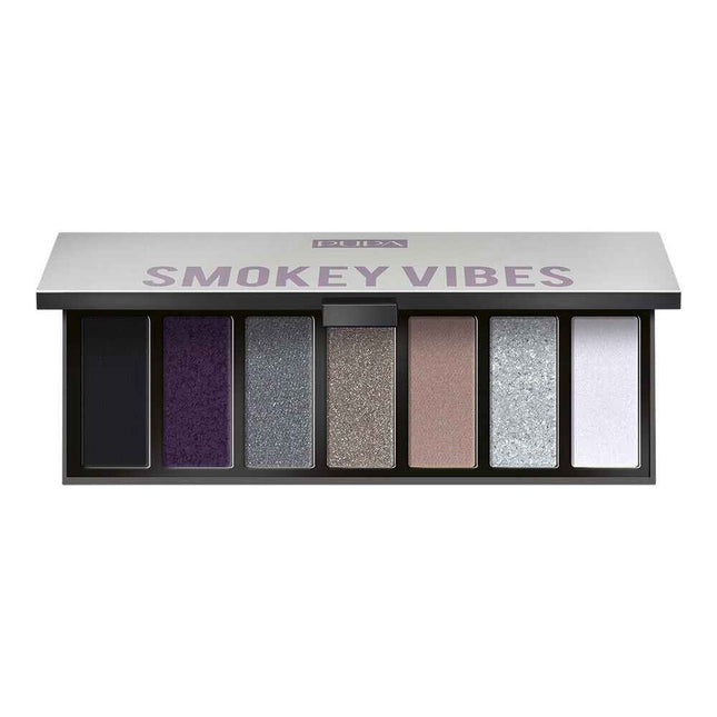 Pupa Make Up Stories – Eyeshadow Palette for Women, 002, Smokey Vibes, 7 Shades, 13.3 g
