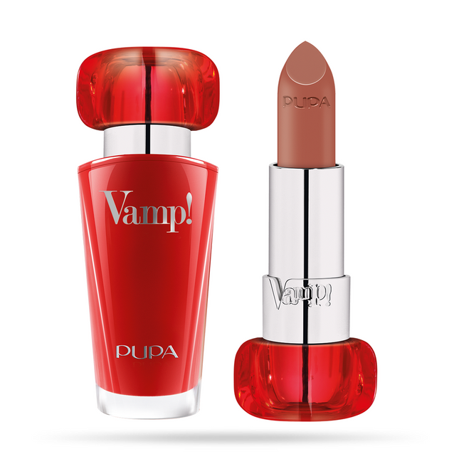 Pupa Vamp! Paraben-Free Volume – Cream Lipstick for Women, 106, Cappucino, 3.5 g