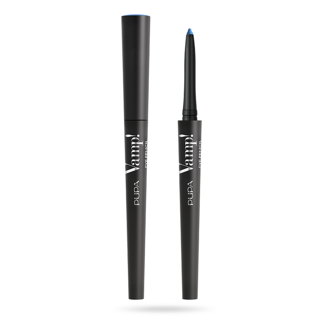 Pupa Vamp! Paraben-Free Waterproof – Kohl Kajal Eyeliner for Women, 403, Eccentric Blue, 0.35 g