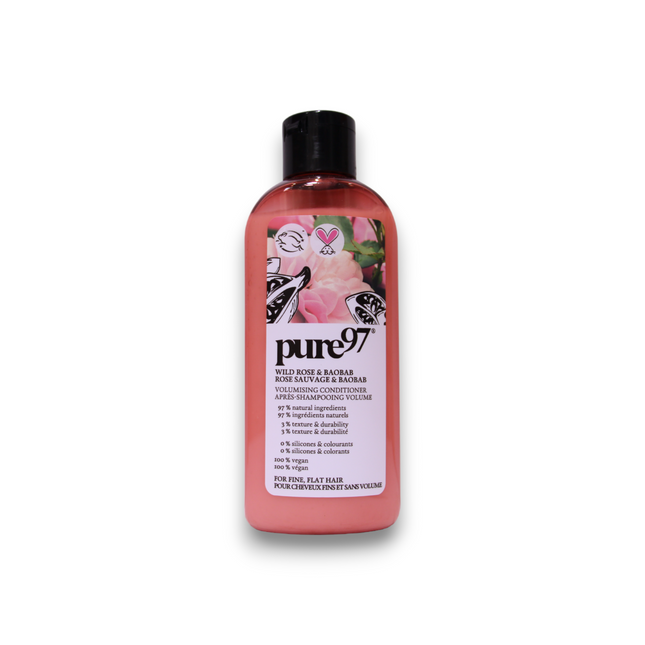 Pure97 Rose & Baobab – Hair Shampoo for Women, For Volume, 200 ml
