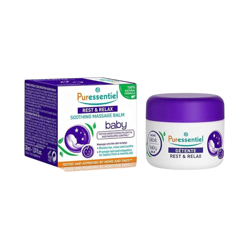 Puressentiel Baby - Rest & Relax Essential Oils Soothing & Moisturizing – Body Balm Unisex, All Over The Body, 30 ml