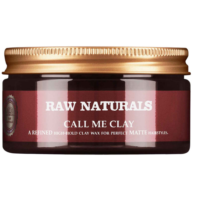 Raw Naturals Call Me Clay – Hair Styling Clay for Men, 7/10, 100 ml